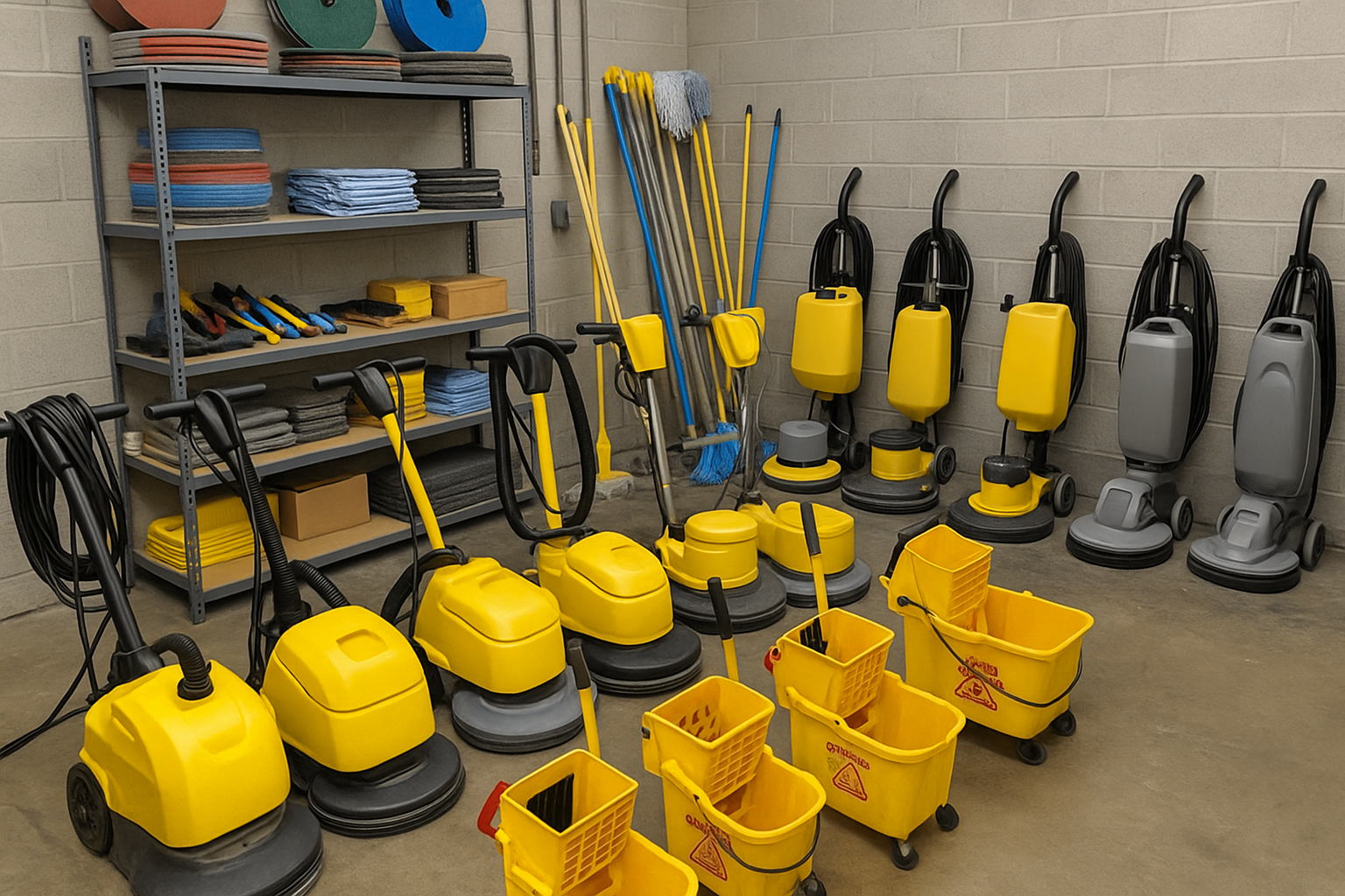 Our professional cleaning equipment